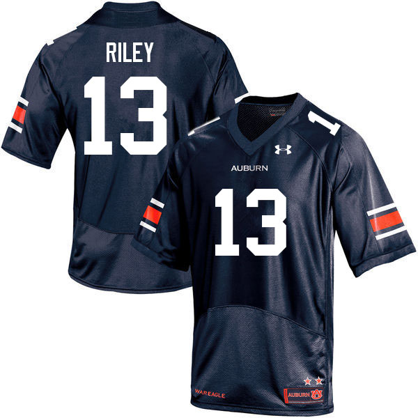 Men's Auburn Tigers #13 Cam Riley Navy 2022 College Stitched Football Jersey